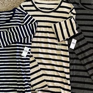 Stripped long sleeve shirt